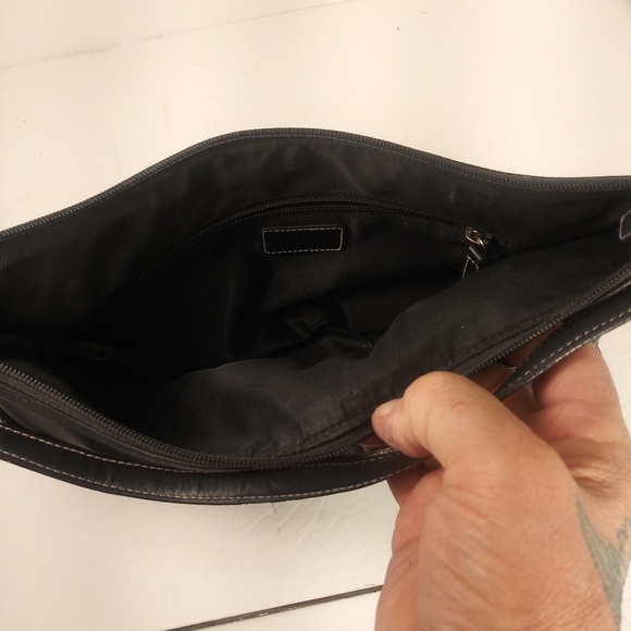 Ralph lauren black leather handbag - Picture 7 of 8